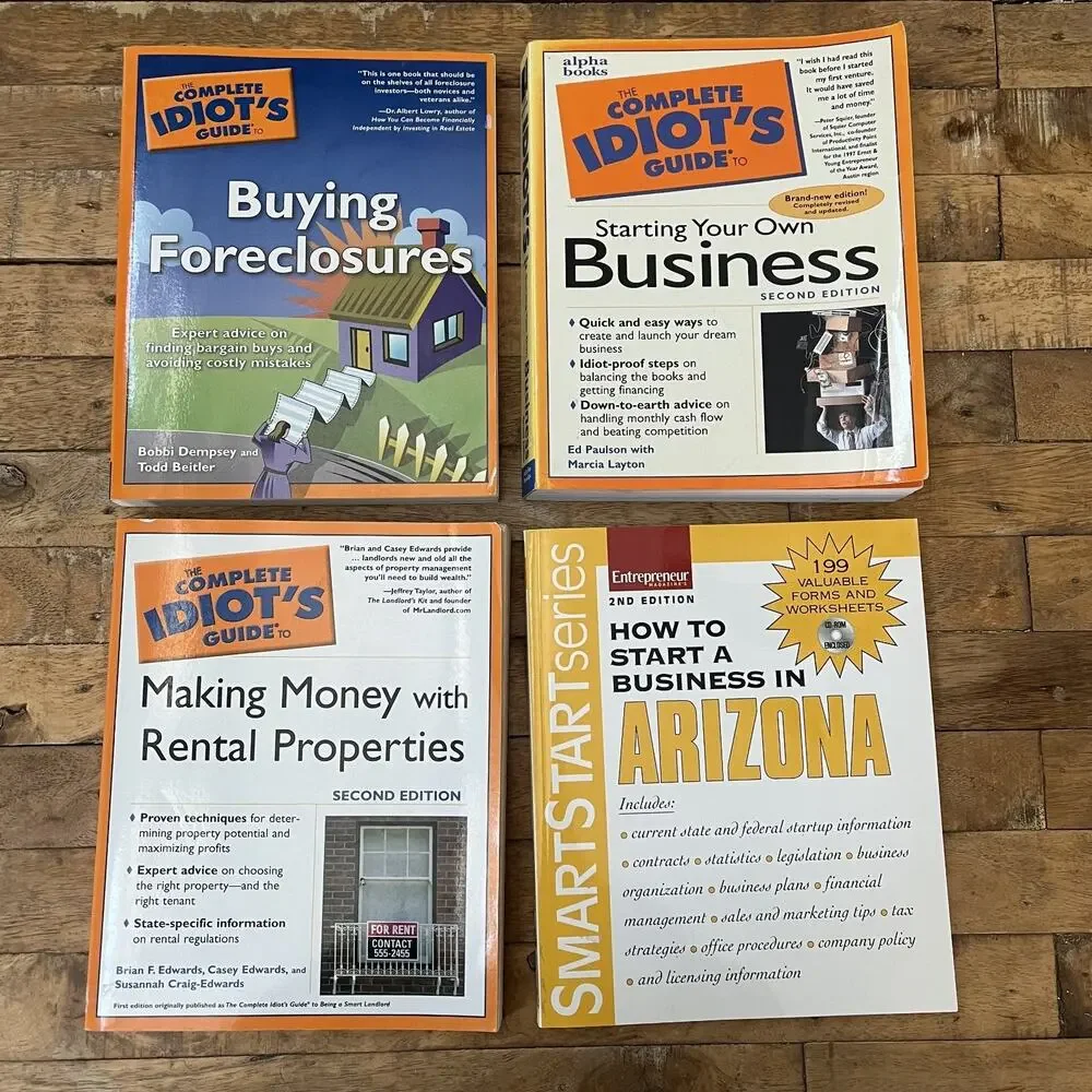 Buying Foreclosures Start Your Own Business Making Money Book Lot of 4